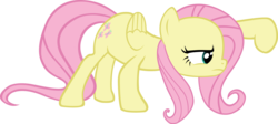 Size: 3292x1481 | Tagged: safe, artist:ocarita0ftimelord, fluttershy, g4, side view, simple background, solo, transparent background