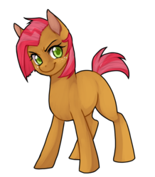 Size: 641x735 | Tagged: safe, artist:ninetail-fox, babs seed, pony, g4, female, solo