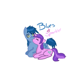 Size: 900x900 | Tagged: artist needed, safe, amethyst star, blues, noteworthy, sparkler, earth pony, pony, unicorn, g4, female, male, mare, shipping, simple background, sparklerworthy, stallion, straight, transparent background