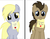 Size: 596x469 | Tagged: safe, derpy hooves, doctor whooves, time turner, pegasus, pony, g4, cute, derpabetes, doctorbetes, female, male, mare, ship:doctorderpy, shipping, straight