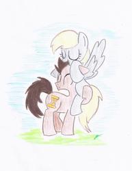 Size: 1483x1919 | Tagged: safe, derpy hooves, doctor whooves, time turner, pegasus, pony, g4, female, mare