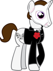 Size: 866x1158 | Tagged: safe, artist:alisonwonderland1951, pony, clothes, mask, phantom of the opera, ponified, rose, simple background, solo, transparent background, tuxedo, vector