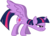 Size: 3068x2218 | Tagged: safe, artist:flutterflyraptor, twilight sparkle, alicorn, pony, g4, female, mare, simple background, solo, spread wings, transparent background, twilight sparkle (alicorn), vector, wings