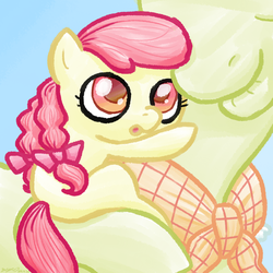 Size: 1000x1000 | Tagged: safe, artist:taritoons, apple bloom, granny smith, g4, foal