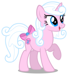Size: 4607x5051 | Tagged: dead source, safe, artist:austiniousi, oc, oc only, oc:elegant heart, pony, unicorn, g4, absurd resolution, bow, commission, female, mare, show accurate, simple background, solo, tail, tail bow, transparent background, vector