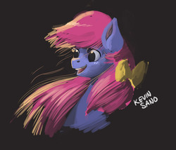 Size: 800x684 | Tagged: safe, artist:kevinsano, bow tie (g1), pony, g1, g4, 30 minute art challenge, female, g1 to g4, generation leap, portrait, solo