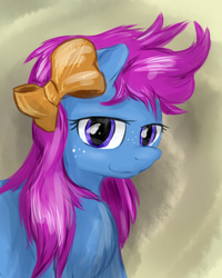 Size: 800x1000 | Tagged: safe, artist:ruby, bow tie (g1), pony, g1, g4, 30 minute art challenge, female, g1 to g4, generation leap, portrait, solo
