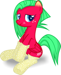 Size: 2293x2828 | Tagged: safe, artist:leopurofriki, oc, oc only, pegasus, pony, clothes, simple background, socks, solo, starberry, transparent background