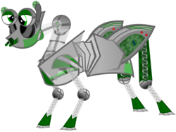 Size: 2880x2150 | Tagged: safe, artist:mrflabbergasted, oc, oc only, earth pony, pony, robot, simple background, solo, transparent background, vector