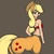 Size: 1280x1280 | Tagged: safe, artist:kloudmutt, applejack, centaur, ponytaur, g4, brown background, centaurjack, female, pony ears, simple background