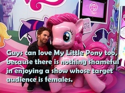Size: 400x299 | Tagged: dead source, safe, pinkie pie, human, g4, feministmylittlepony, irl, meta, photo, text, tumblr
