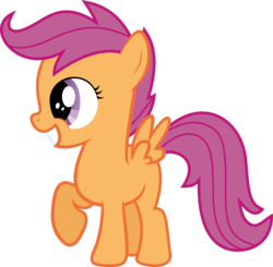 Size: 9978x9798 | Tagged: safe, artist:annietheeagle, scootaloo, g4, absurd resolution, cute, filly, simple background, transparent background, vector