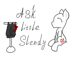 Size: 630x500 | Tagged: safe, artist:fantasyglow, ask, little slendy, slenderman, slendermane, slenderpony, tumblr