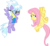 Size: 6000x5562 | Tagged: safe, artist:masem, cloudchaser, fluttershy, g4, wonderbolts academy, absurd resolution, clothes, cloudchaser is not amused, simple background, transparent background, unamused, uniform, vector, wonderbolt trainee uniform, wonderbolts