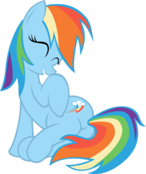 Size: 2000x2391 | Tagged: safe, artist:klaifferon, rainbow dash, g4, butt, cute, plot, simple background, smiling, transparent background, vector