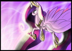 Size: 1024x731 | Tagged: safe, artist:xxfirefoxwarriorxx, princess cadance, alicorn, pony, g4, female, mare, signature, solo