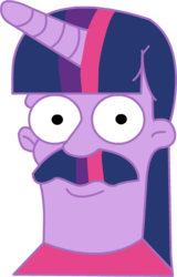 Size: 374x583 | Tagged: safe, twilight sparkle, g4, male, ned flanders, recolor, the simpsons, wat