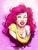 Size: 450x600 | Tagged: safe, artist:scorpiordinance, pinkie pie, human, g4, askhumanpinkiedash, cleavage, female, humanized