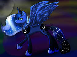 Size: 2592x1936 | Tagged: safe, artist:fuzzyfire932, princess luna, pony, g4, female, solo