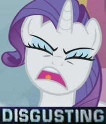 Size: 240x280 | Tagged: safe, rarity, pony, g4, absolutely disgusting, female, meme, solo, why.jpg