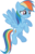 Size: 2880x4540 | Tagged: safe, artist:midnite99, rainbow dash, pony, g4, my little pony: friendship is magic, secret of my excess, female, flying, scrunchy face, simple background, solo, transparent background, vector