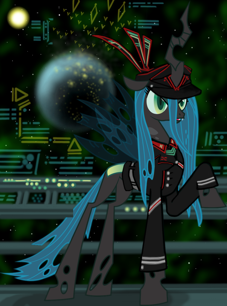 Safe Artist Colorcopycenter Queen Chrysalis Changeling Changeling Queen Clothes