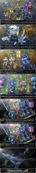 Size: 600x2824 | Tagged: safe, artist:saturnspace, amethyst star, derpy hooves, dinky hooves, doctor whooves, princess luna, sparkler, star hunter, time turner, alicorn, earth pony, pegasus, pony, unicorn, whale, clockwise whooves, g4, doctor who, female, jack harkness, mare, planet, space, space whale, tardis