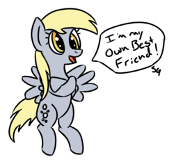 Size: 1066x1006 | Tagged: safe, artist:saine grey, derpy hooves, pegasus, pony, g4, female, forever alone, friendship, mare, simple background, solo, transparent background