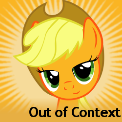 Size: 250x250 | Tagged: safe, applejack, earth pony, pony, derpibooru, g4, female, meta, out of context, solo, spoilered image joke