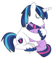 Size: 1100x1250 | Tagged: safe, artist:dm29, shining armor, twilight sparkle, g4, duo, filly, hug, simple background, transparent background