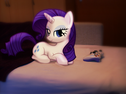 Size: 2560x1920 | Tagged: safe, artist:colorfulbrony, rarity, pony, unicorn, g4, controller, irl, photo, ponies in real life, solo, xbox 360