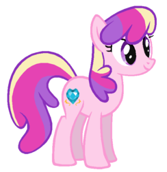 Size: 597x612 | Tagged: safe, artist:colossalstinker, princess cadance, earth pony, pony, g4, female, palette swap, simple background, solo, transparent background