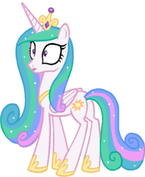 Size: 600x731 | Tagged: safe, artist:colossalstinker, princess cadance, princess celestia, alicorn, pony, g4, female, mare, palette swap, pixel art, shocked, simple background, solo, transparent background