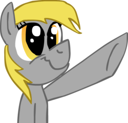 Size: 600x581 | Tagged: safe, artist:colossalstinker, derpy hooves, pegasus, pony, g4, female, mare, salute, sieg heil, simple background, solo, transparent background