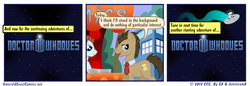 Size: 950x326 | Tagged: safe, artist:gx, derpy hooves, doctor whooves, time turner, pegasus, pony, g4, comic, doctor who, female, horsepower, mare