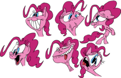 Size: 1300x835 | Tagged: safe, artist:colossalstinker, artist:nocturnalmeteor, pinkie pie, earth pony, pony, g4, facial expressions, female, solo