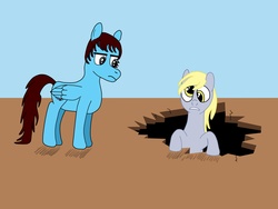 Size: 4000x3000 | Tagged: safe, derpy hooves, oc, pegasus, pony, g4, female, mare