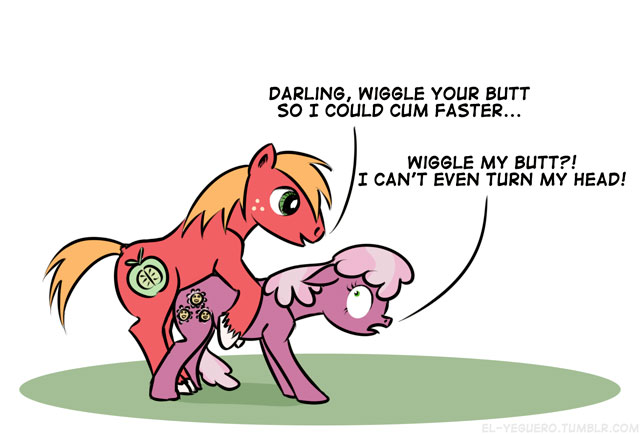 Big Mac And Cheerilee - 303972 - explicit, artist:el-yeguero, big macintosh, cheerilee, earth pony,  pony, anatomically incorrect, big dickentosh, cheerimac, doggy style,  floppy ears, from behind, frown, funny porn, impossibly large penis, male,  nudity, open mouth, penis,