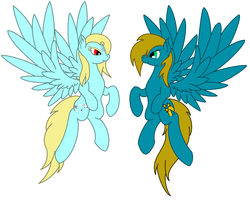 Size: 2776x2244 | Tagged: safe, artist:amora-silverspark, oc, oc only, oc:amora-silverspark, oc:starshine haste, pegasus, pony