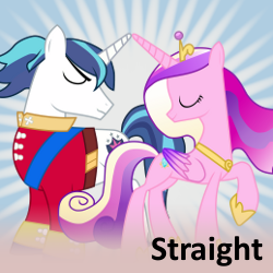 Size: 250x250 | Tagged: safe, princess cadance, shining armor, g4, female, male, meta, spoilered image joke, straight