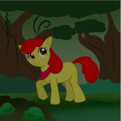 Size: 501x501 | Tagged: safe, artist:ktdlover, apple bloom, g4, everfree forest