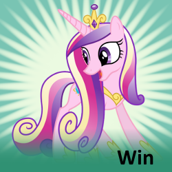 Size: 250x250 | Tagged: safe, princess cadance, g4, exploitable meme, juxtaposition, juxtaposition bait, juxtaposition win, spoilered image joke, sunshine sunshine, win