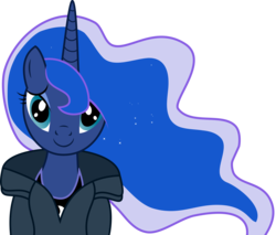 Size: 11872x10122 | Tagged: safe, artist:mactavish1996, princess luna, pony, g4, absurd resolution, clothes, female, hoodie, simple background, solo