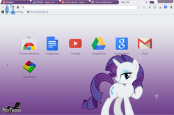 Size: 1024x674 | Tagged: safe, rarity, g4, google chrome, google+, theme