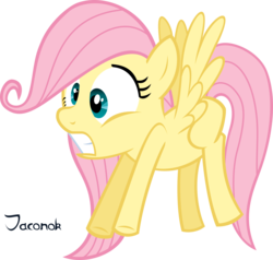 Size: 1400x1330 | Tagged: safe, artist:jaconok, fluttershy, g4, simple background, transparent background, vector