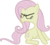 Size: 2000x1786 | Tagged: safe, artist:relaxingonthemoon, fluttershy, earth pony, pony, g4, my little pony: friendship is magic, the return of harmony, boo hoo, discorded, discorded fluttershy, earth pony fluttershy, female, mare, race swap, simple background, solo, transparent background, vector