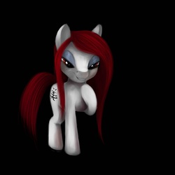 Size: 1024x1024 | Tagged: safe, artist:tres-apples, oc, oc only, pony, female, red mane, simple background, solo