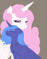 Size: 542x682 | Tagged: safe, artist:seiiannakyuako, princess celestia, princess luna, g4, s1 luna