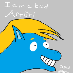 Size: 480x480 | Tagged: safe, artist:aybfim, oc, oc only, pony, solo, stylistic suck