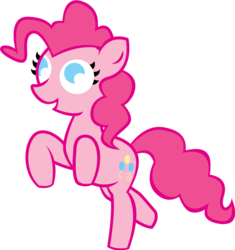 Size: 712x758 | Tagged: safe, artist:alisonwonderland1951, pinkie pie, earth pony, pony, g4, female, marshmallow, simple background, solo, transparent background, vector